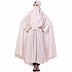 Free size jilbab with nose piece- Light pink